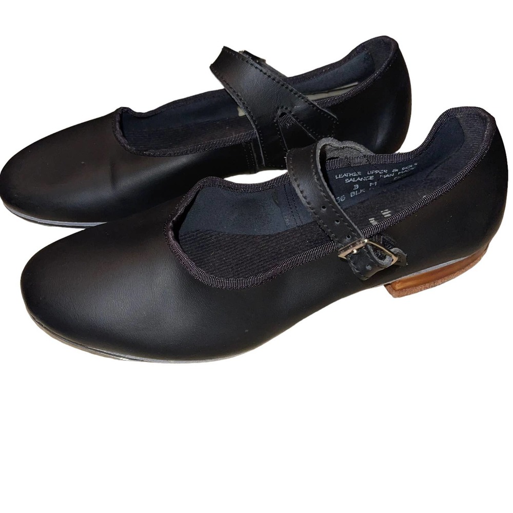 Capezio The Dancemaker Mary Jane Tap Shoe Black Size 3M